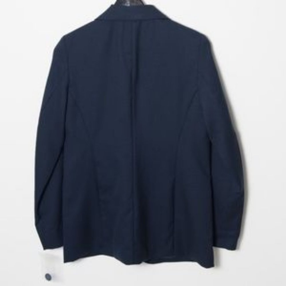 Pendleton Navy Blue One Button Wool Blazer - image 3